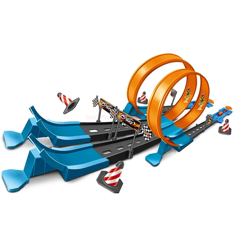 Hot Wheels Car Track Sets - Kit de rails de course DIY
